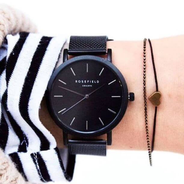 Montre Rosefield The MERCER Black Black MBB-M43 - PRECIOVS