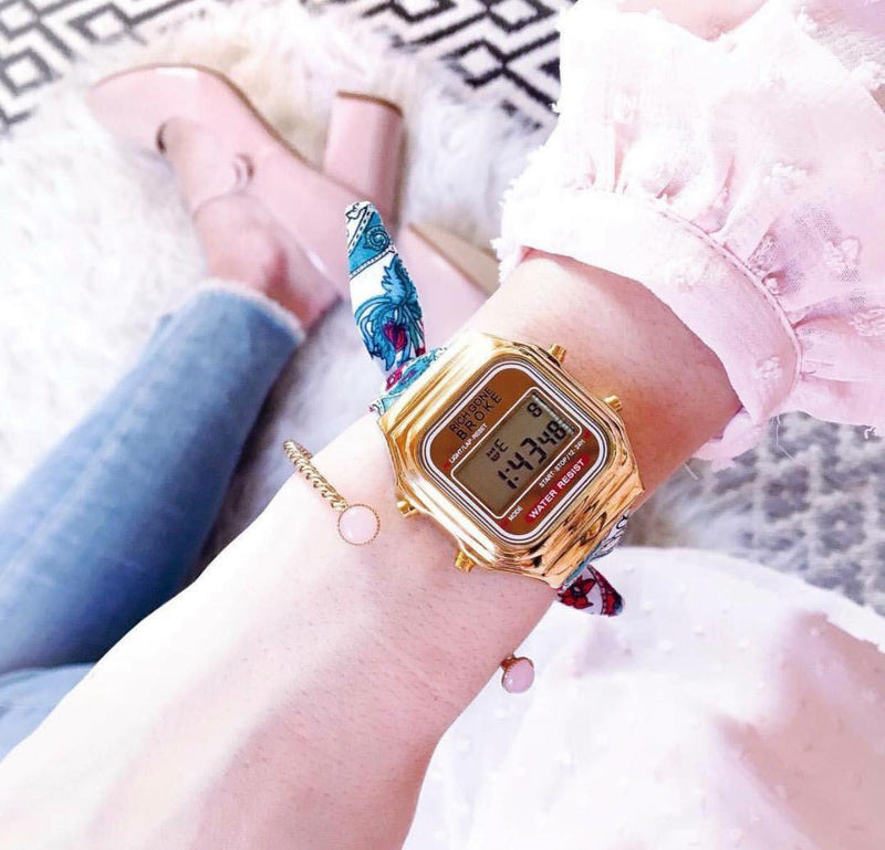 Boîtier de montre RICH GONE BROKE Rose Gold Digital - PRECIOVS