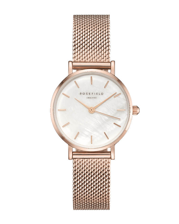 Montre Rosefield THE SMALL EDIT Blanc Or Rose 26WR-265 - PRECIOVS