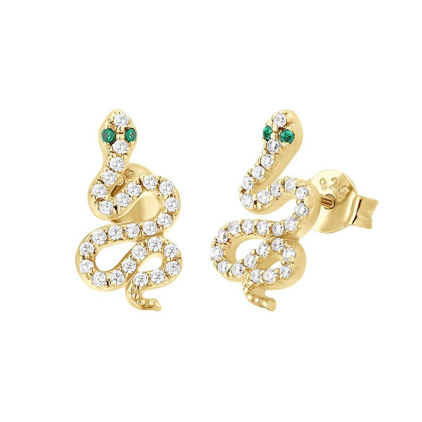 Boucle d'oreilles I.Ma.Gi.N Jewels Bo Big Snake White Or Jaune - PRECIOVS