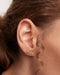 Boucles d'oreilles PDPaola White Tide argent plaqué or et pierres précieuses - PRECIOVS