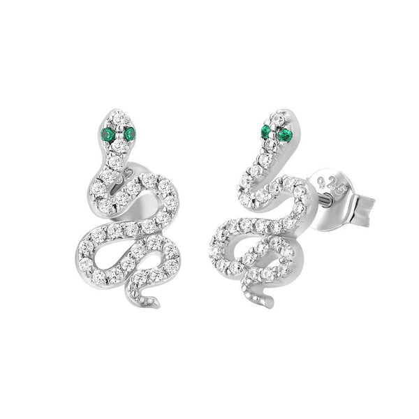 Boucle d'oreilles I.Ma.Gi.N Jewels Bo Big Snake White Argent - PRECIOVS