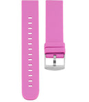 Bracelet de montres Oozoo Smartwatch Silicone Rose Fluo boucle argent - PRECIOVS