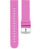 Bracelet de montres Oozoo Smartwatch Silicone Rose Fluo boucle argent - PRECIOVS