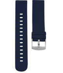Bracelet de montres Oozoo Smartwatch Silicone Bleu Marine boucle argent - PRECIOVS