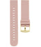 Bracelet de montres Oozoo Smartwatch Silicone Rose pâle boucle or jaune - PRECIOVS