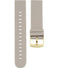 Bracelet de montres Oozoo Smartwatch Silicone Taupe boucle or jaune - PRECIOVS