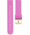 Bracelet de montres Oozoo Smartwatch Silicone Rose Fluo boucle or jaune - PRECIOVS