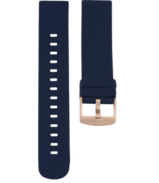 Bracelet de montres Oozoo Smartwatch Silicone Bleu Marine boucle or rose - PRECIOVS