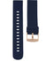 Bracelet de montres Oozoo Smartwatch Silicone Bleu Marine boucle or rose - PRECIOVS