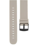 Bracelet de montres Oozoo Smartwatch Silicone Taupe boucle noir - PRECIOVS