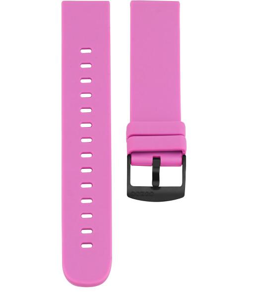 Bracelet de montres Oozoo Smartwatch Silicone Rose Fluo boucle noir - PRECIOVS