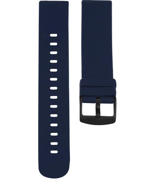 Bracelet de montres Oozoo Smartwatch Silicone Bleu Marine boucle noir - PRECIOVS