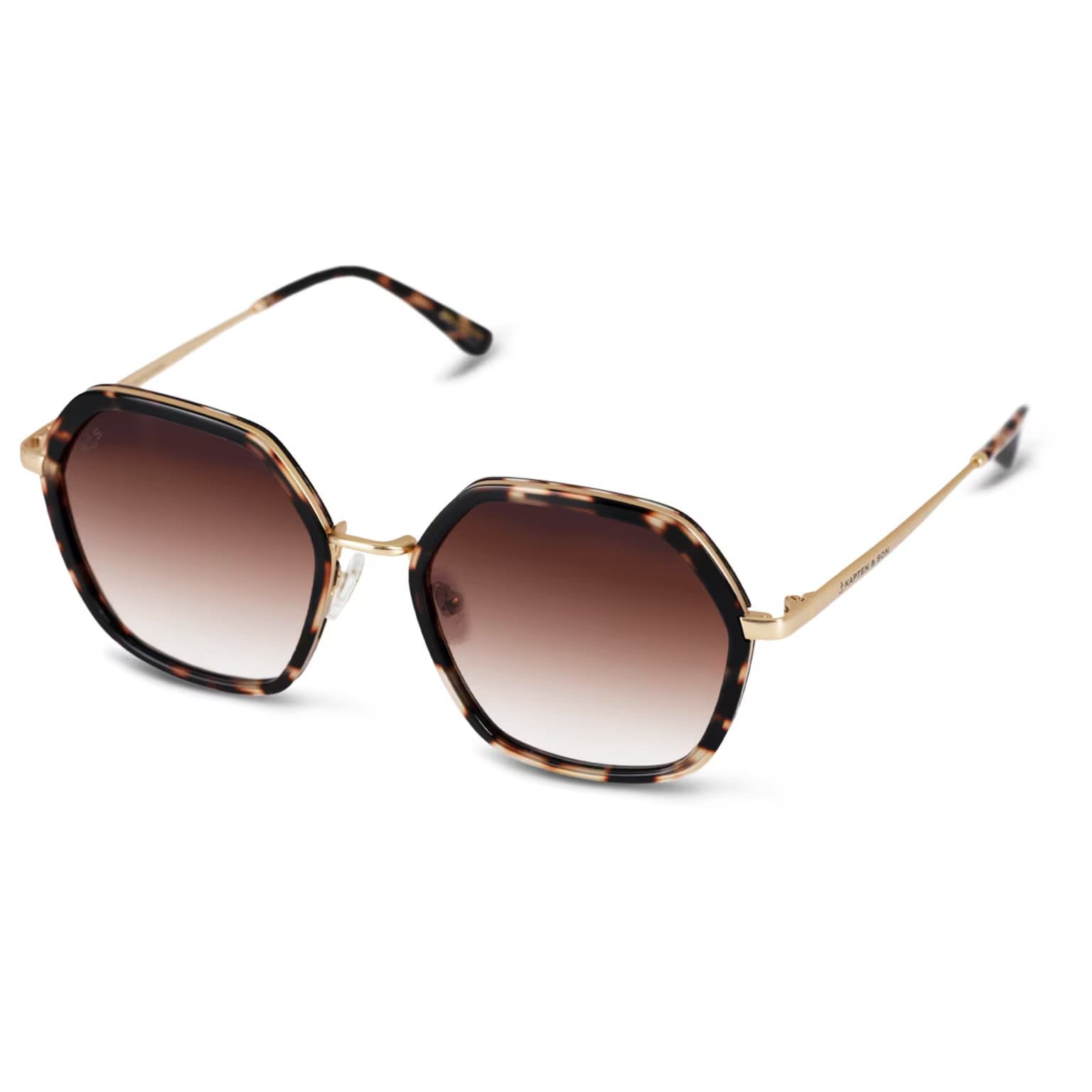 Lunettes de Soleil Kapten & Son Amsterdam Edge Umber Tortoise Brown - PRECIOVS