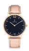 Montre Kapten & Son Black Rose Metallic Leather - PRECIOVS