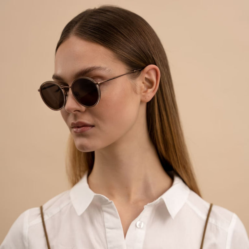 Lunettes de Soleil Kapten & Son Amsterdam Transparent Hazel Brown - PRECIOVS