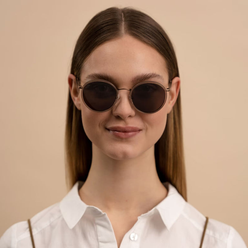 Lunettes de Soleil Kapten & Son Amsterdam Transparent Hazel Brown - PRECIOVS