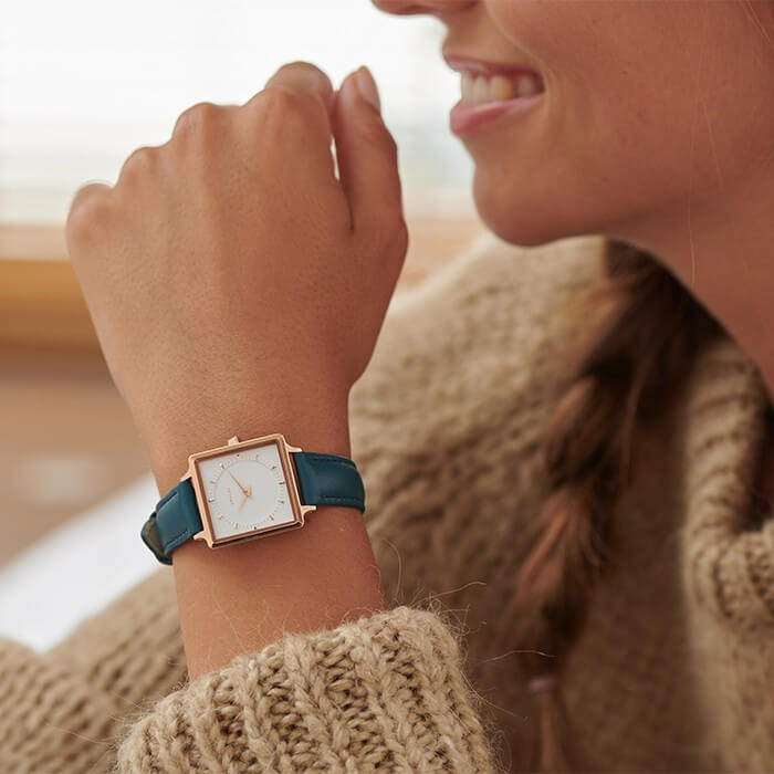 Montre Amalys Olivia Rose Gold/White Bleu pétrole - PRECIOVS