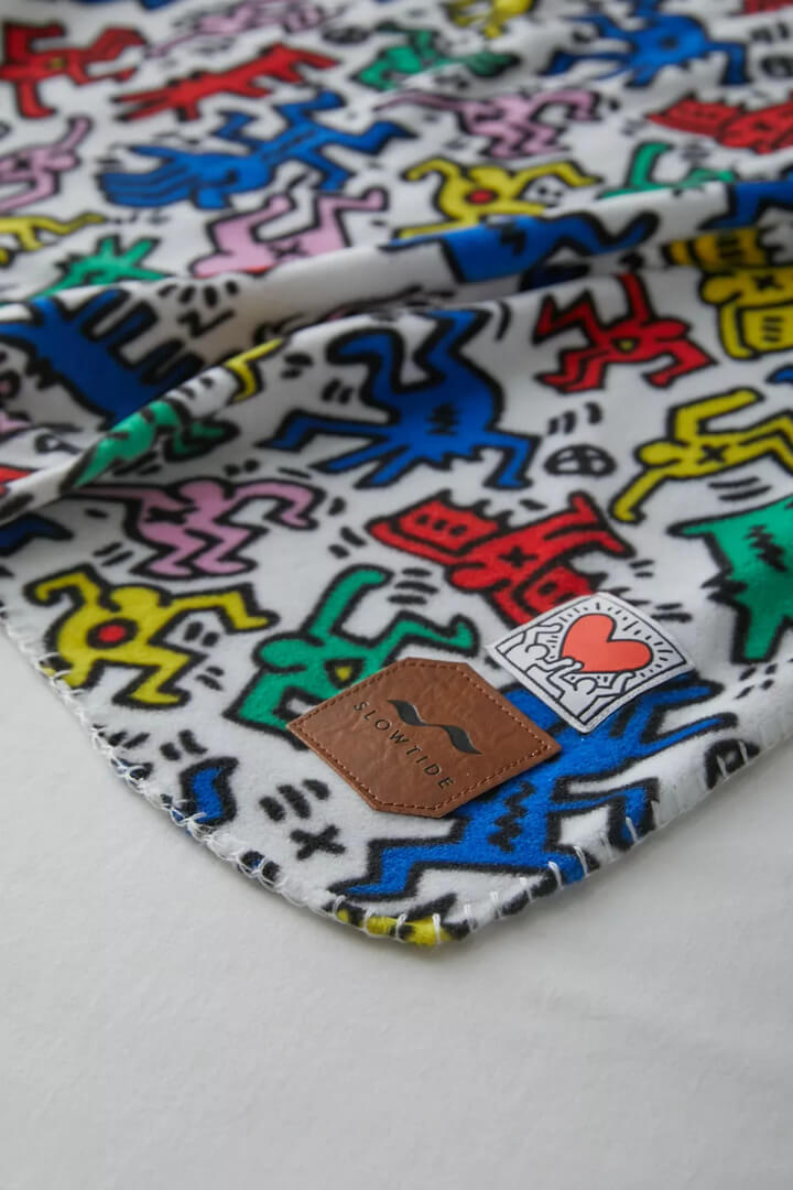 Plaid Slowtide x Keith Haring Burrows en polaire - PRECIOVS