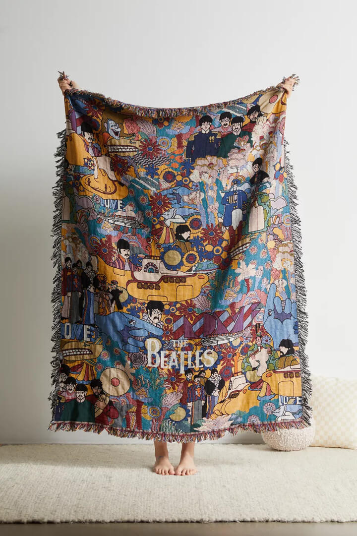 Couverture Slowtide x The Beatles Yellow Submarine Tapestry - PRECIOVS