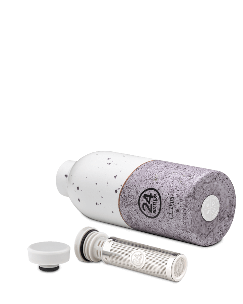 Coffret cadeau gourde isotherme avec infuseur 24Bottles Wabi - PRECIOVS