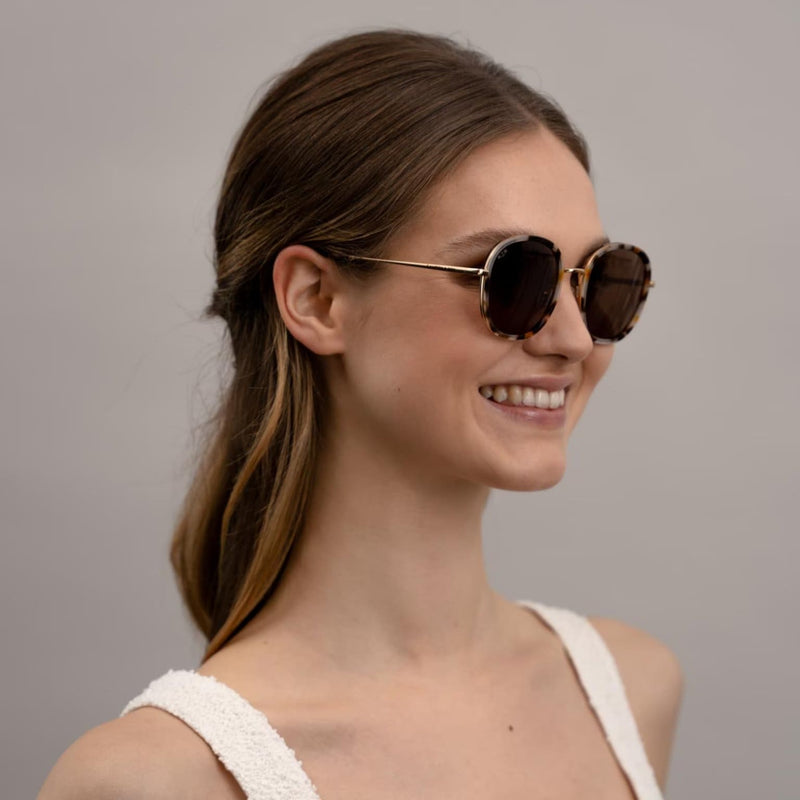 Lunettes de Soleil Kapten & Son Amsterdam Large Desert Speckled Brown - PRECIOVS