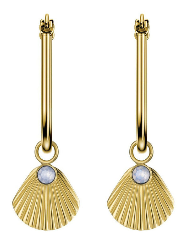 Boucles d'oreilles Rosefield The Raye Pendentif Sunray avec cristal Swarovski Gold J258 - PRECIOVS