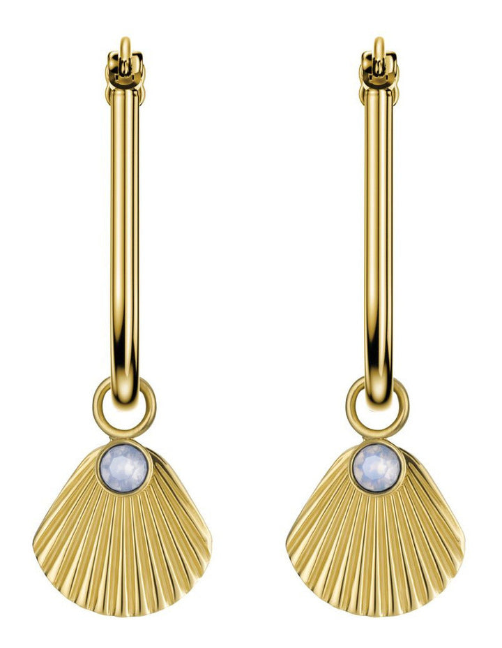 Boucles d'oreilles Rosefield The Raye Pendentif Sunray avec cristal Swarovski Gold J258 - PRECIOVS