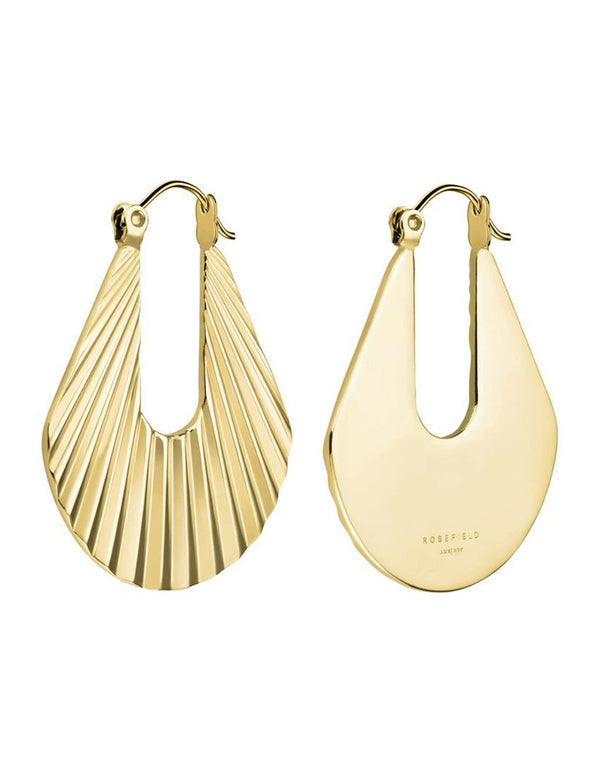 Boucles d'oreilles Rosefield The Raye Anneaux Sunray Gold J260 - PRECIOVS