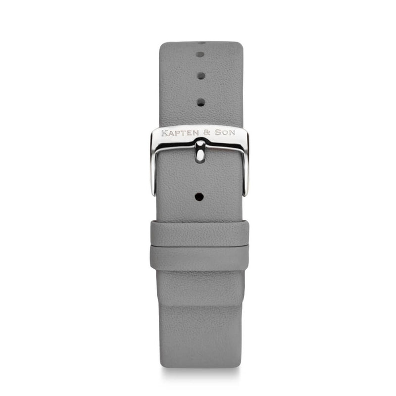 Bracelet Cuir "Ash Grey" pour Montre Kapten & Son Chrono/Heritage - PRECIOVS