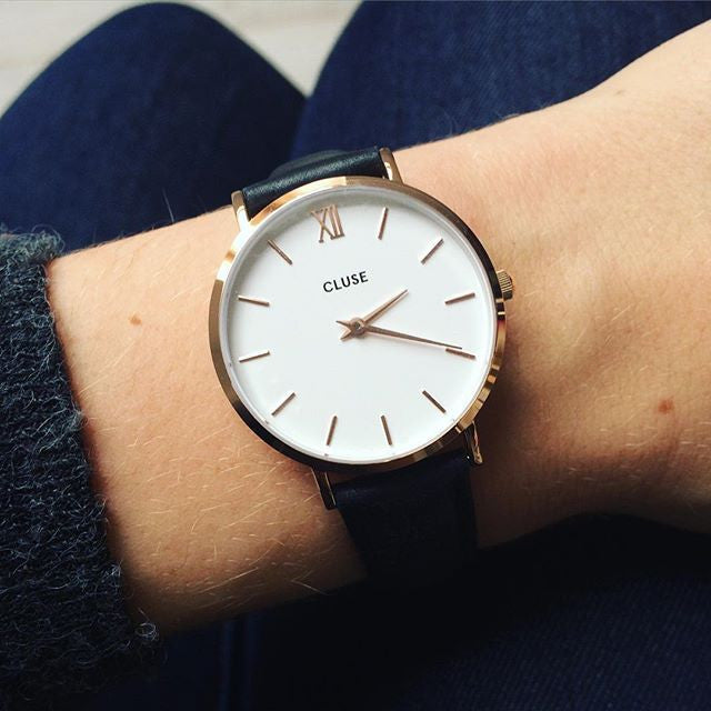 Montre CLUSE Minuit Rose Gold White CL30003 - PRECIOVS