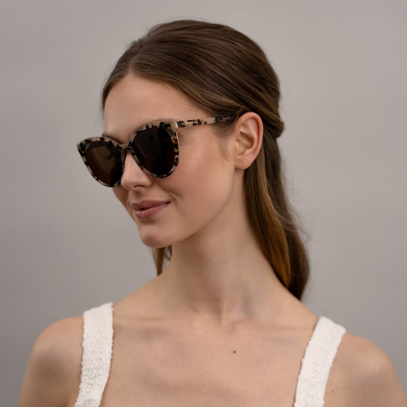 Lunettes de Soleil Kapten & Son Manhattan Sand Tortoise Brown - PRECIOVS