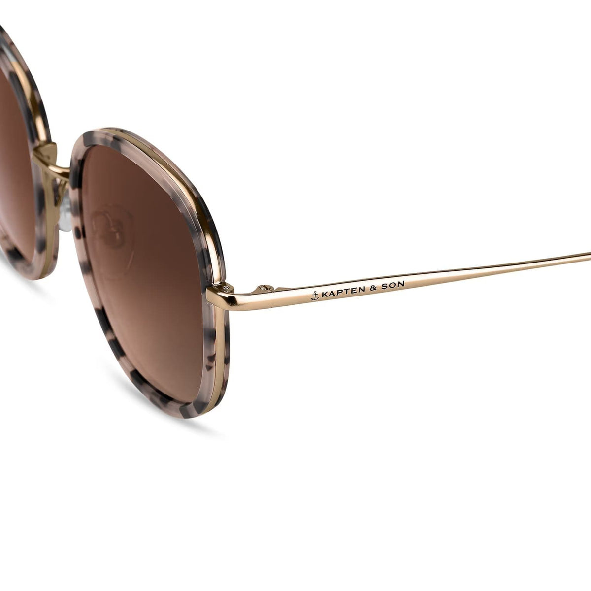 Lunettes de Soleil Kapten & Son Amsterdam Large Sand Tortoise Brown - PRECIOVS