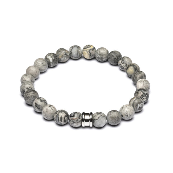 Bracelet Gemini Alpha Mat Grey - PRECIOVS