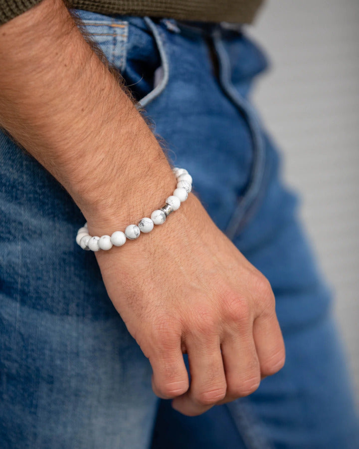 Bracelet Gemini Alpha Mat White - PRECIOVS