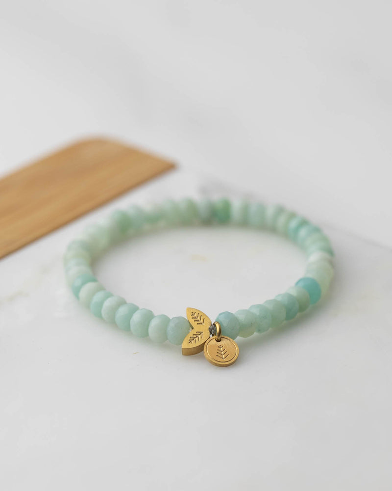 Bracelet Didyma par Gemini Alinda Turquoise en pierres de soleil - PRECIOVS