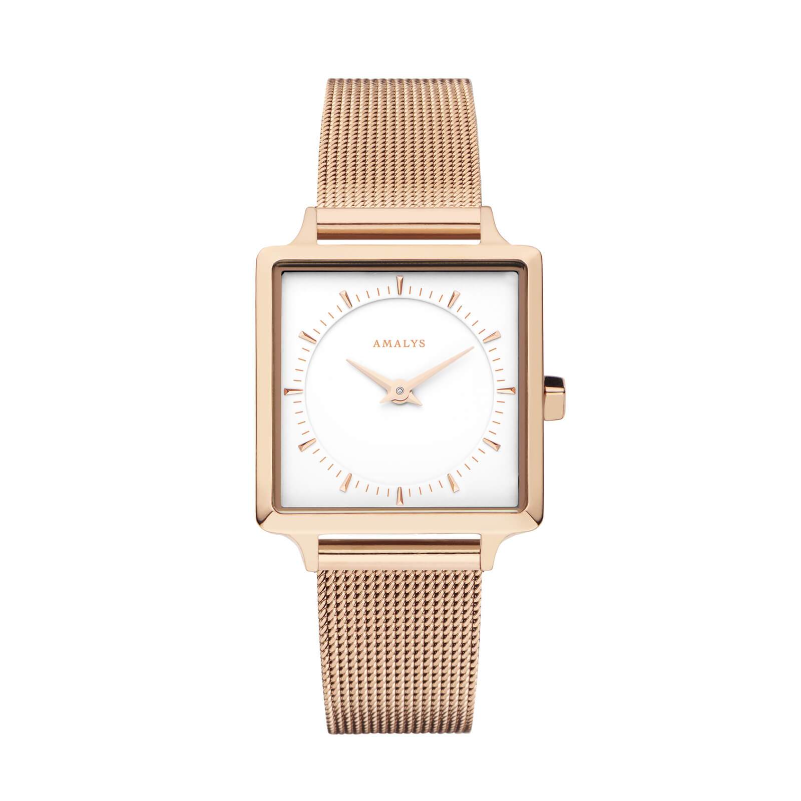 Montre Amalys Joy Mesh Rose Gold/White AMW-001 - PRECIOVS