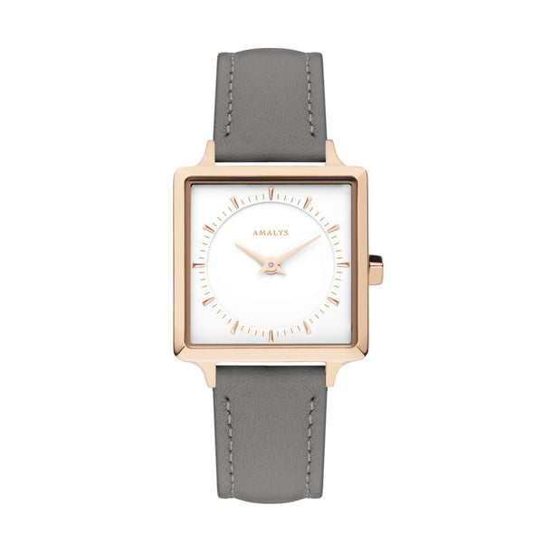 Montre Amalys Julia Rose Gold/White Grey AMW-003 - PRECIOVS