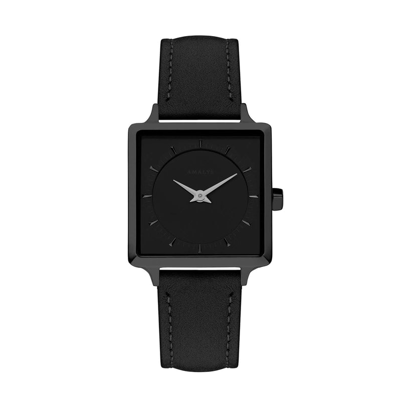 Montre Amalys Leonor Black/Black Black Suede AMW-006 - PRECIOVS