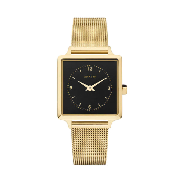 Montre Amalys Lise Mesh Gold/Black AMW-017 - PRECIOVS
