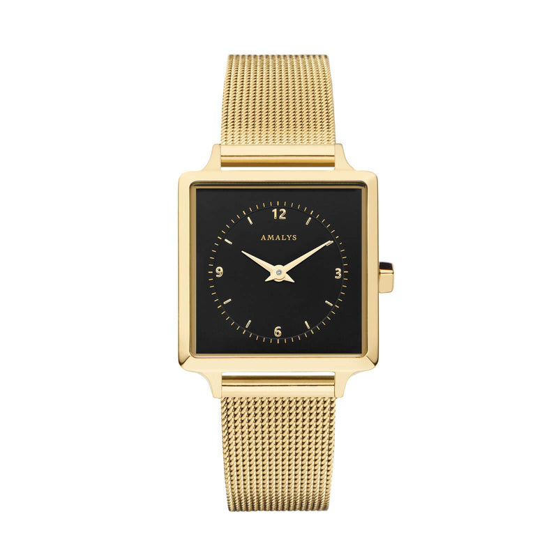 Montre Amalys Lise Mesh Gold/Black AMW-017 - PRECIOVS