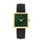 Montre Amalys Iris Gold/Sunray Green Black Suede AMW-019 - PRECIOVS