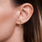Boucles d'oreilles PDPaola Glory argent plaqué or et pierres précieuses - PRECIOVS