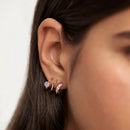 Boucles d'oreilles PDPaola Royal argent plaqué or et pierres précieuses - PRECIOVS