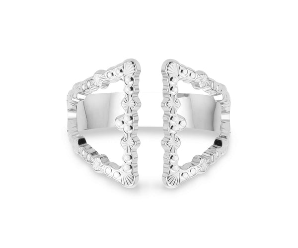 Bague MYA BAY Double triangle revisitée BA-147.S - PRECIOVS