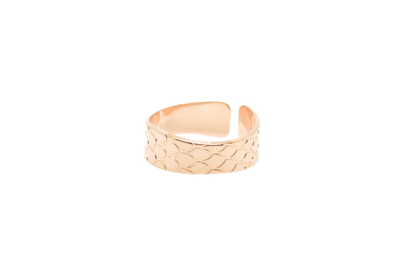 Bague ajustable MYA BAY Bague texture python BA-29 P - PRECIOVS