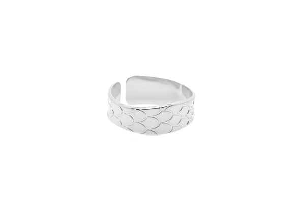 Bague ajustable MYA BAY Bague texture python BA-29 S - PRECIOVS