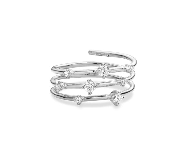 Bague MYA BAY Hoops - Pierres blanches BA-66.S - PRECIOVS