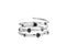 Bague MYA BAY Hoops - Pierres noires BA-67.S - PRECIOVS