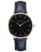 Montre Rosefield The BOWERY Black Blue Rose Gold BBBUR-B18 - PRECIOVS